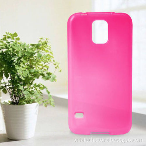 Smooth Surface Translucent Soft with Frosted Matte Inner TPU Protective Case for Samsung Galaxy S5